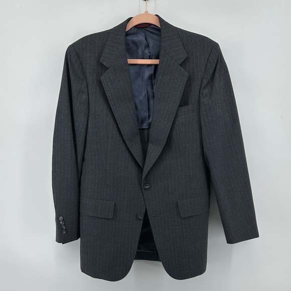 Hart Schaffner Marx Other - Hart Schaffner Marx VTG Old Money Academia Business ClassicCharcoal Blazer Sz40L